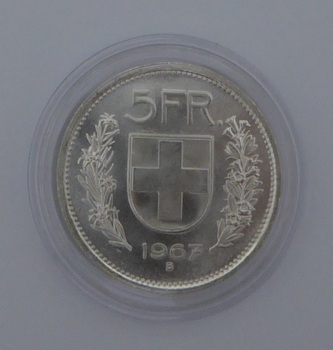 5 Fr. 1967 B Rckseite 1